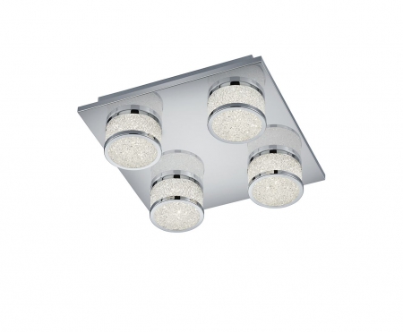 LED lampen CLINTON LED Chroom Trio Leuchten 675210406