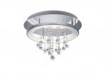 DORIAN LED Plafonnière Chroom by Trio Leuchten 657211806